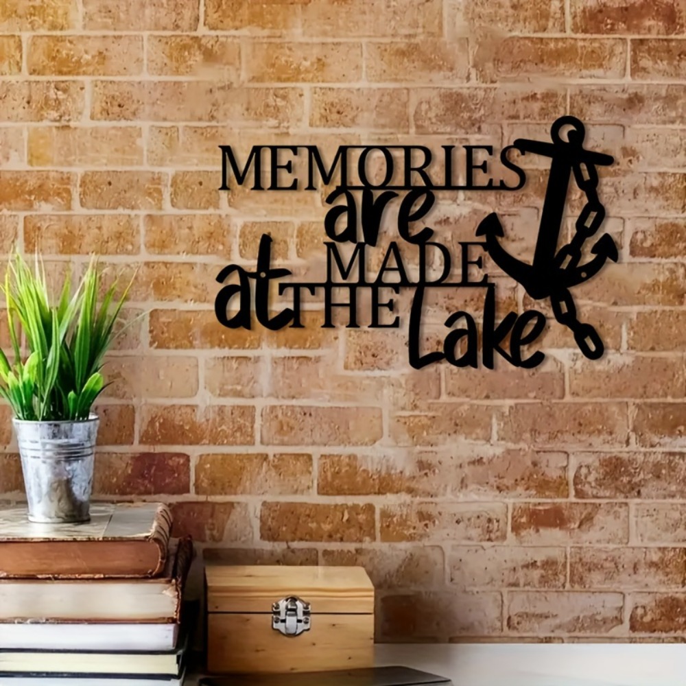 Home Decor Nautical - Rustic Mandarin Duck Anchor Iron Wall