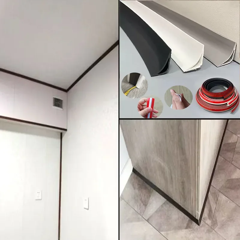 Home Decor Wall Molding - 1pc 2m/78.74in Home Decoration Self-Adhesive Wall