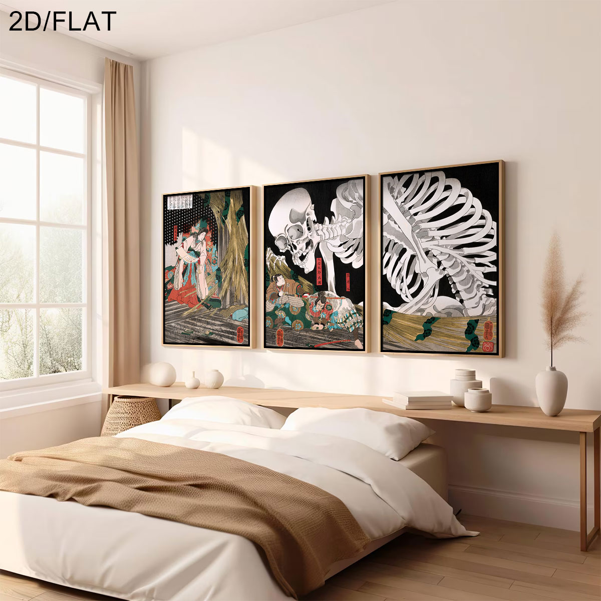3pcs Retro Japanese Takiyasha  - огляд і ціна Home Decor Japandi