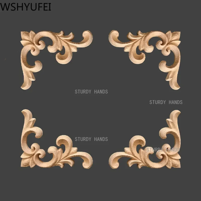 8pcs Floral Wood Carved Wooden - огляд і ціна Home Decor Modern Organic