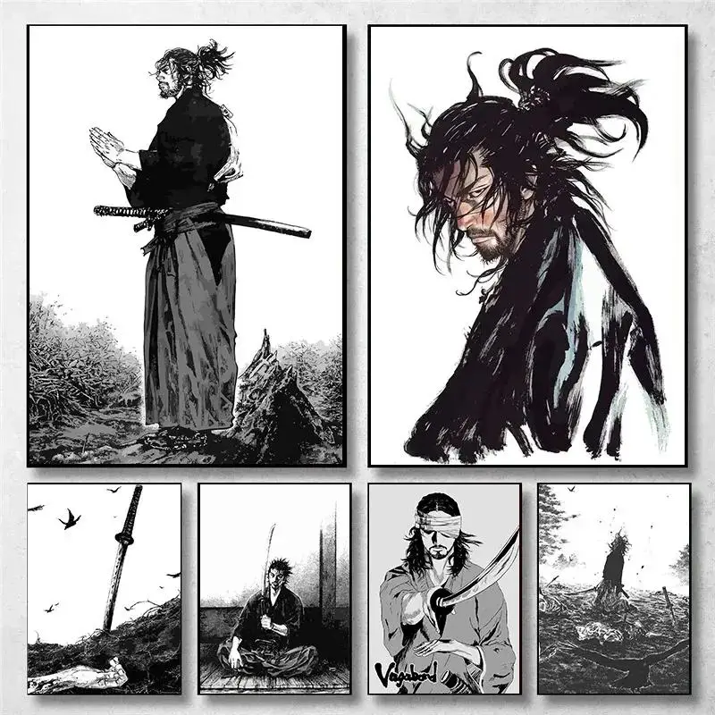 Vintage Japanese Anime Wall Ar - огляд і ціна Home Decor Japandi