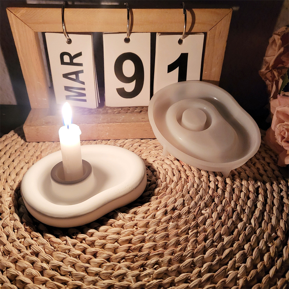 Organic Shape Candle Tray Sili - огляд і ціна Home Decor Modern Organic