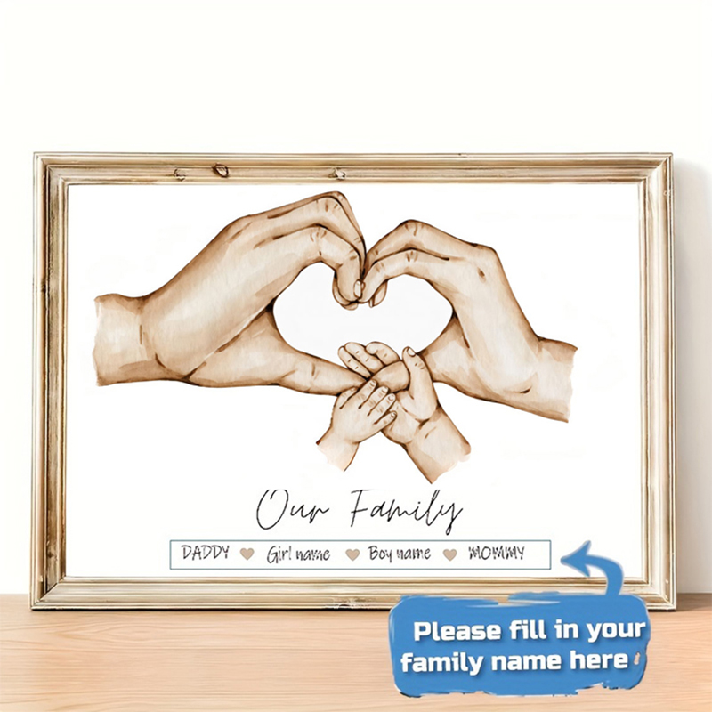 Personalized Custom Family Han - огляд і ціна Home Decor Japandi