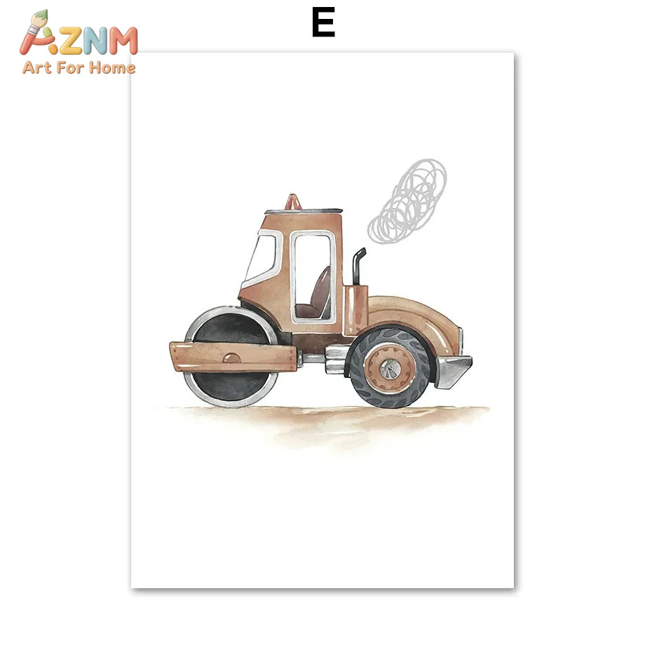 6pcs Nordic Modern cartoon car - огляд і ціна Home Decor Japandi