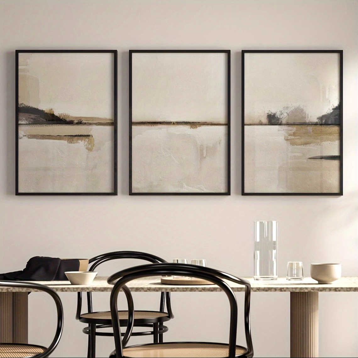 3pcs/set Neutral Abstract Geom - огляд і ціна Home Decor Japandi