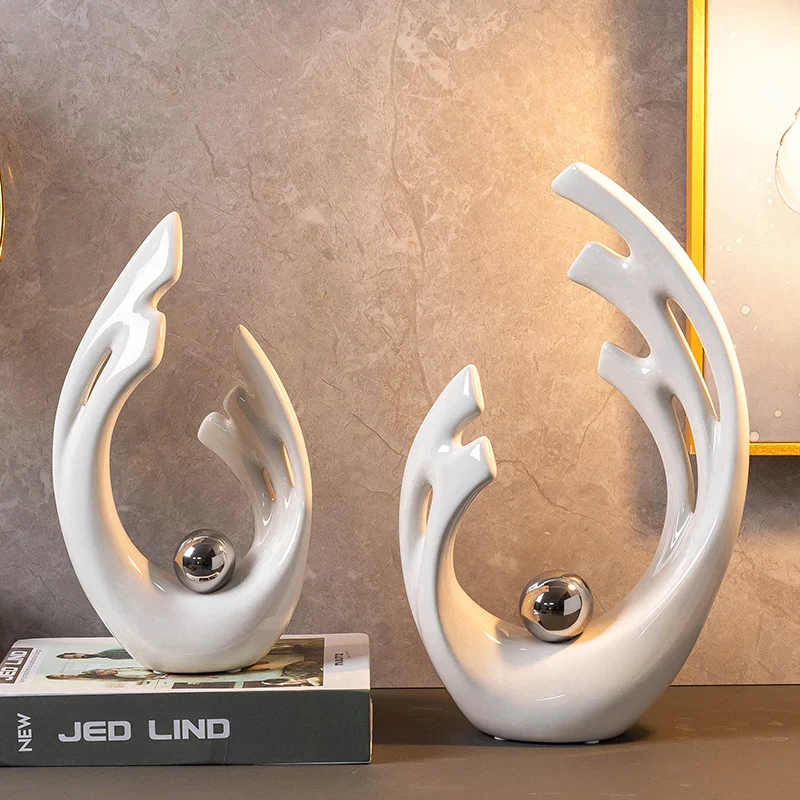 Simplicity White Ceramic Shape - огляд і ціна Home Decor Modern Organic