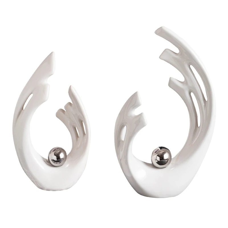 Simplicity White Ceramic Shape - огляд і ціна Home Decor Modern Organic