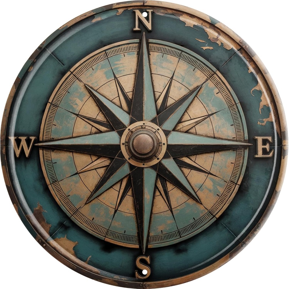 Boho Nautical Compass Funny Ru - огляд і ціна Home Decor Nautical