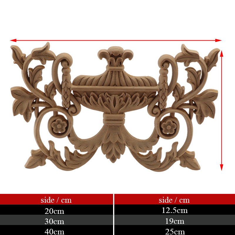 Wall Wood Carved  Applique Woo - огляд і ціна Home Decor Wall Molding