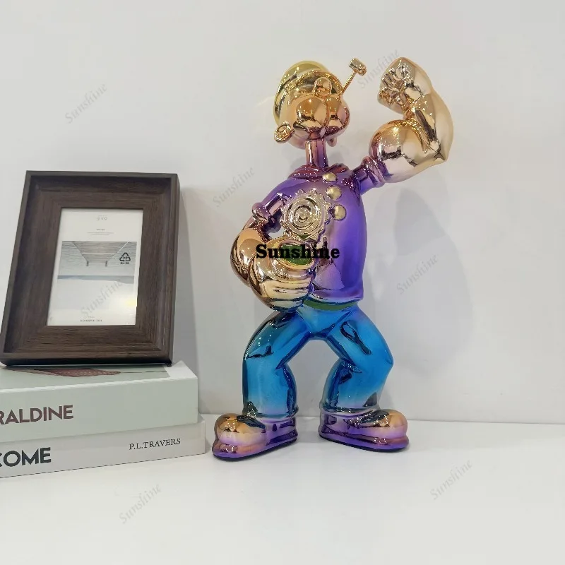 Electroplated Popeye Figurine  - огляд і ціна Home Decor Modern Organic