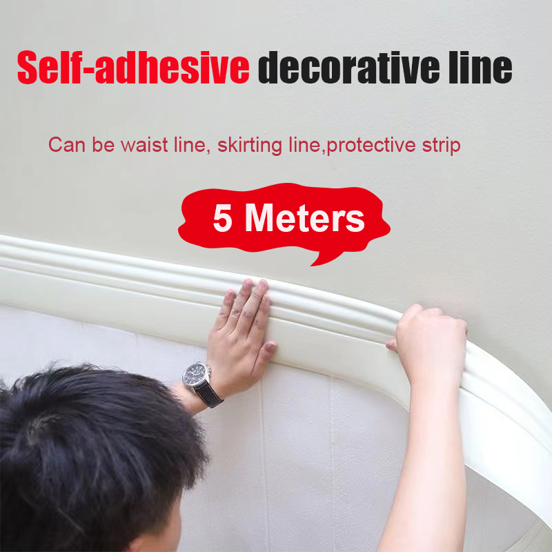 5M Self-Adhesive Wall Trim Mol - огляд і ціна Home Decor Wall Molding