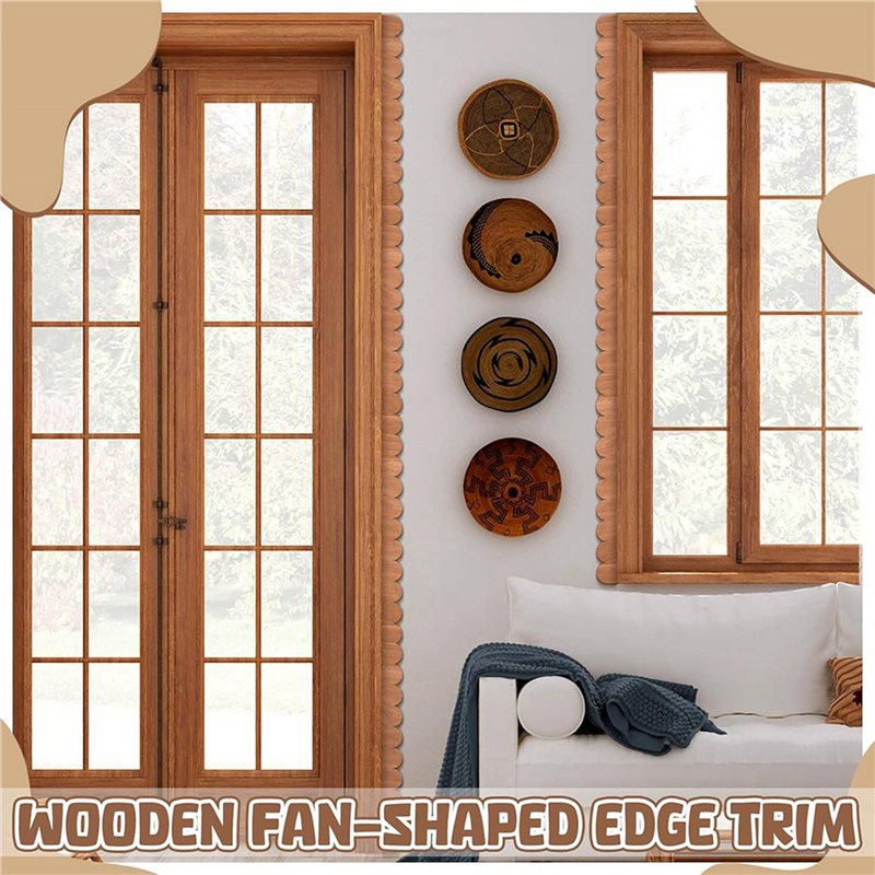 T19C 72Pcs Unfinished Scallope - огляд і ціна Home Decor Wall Molding