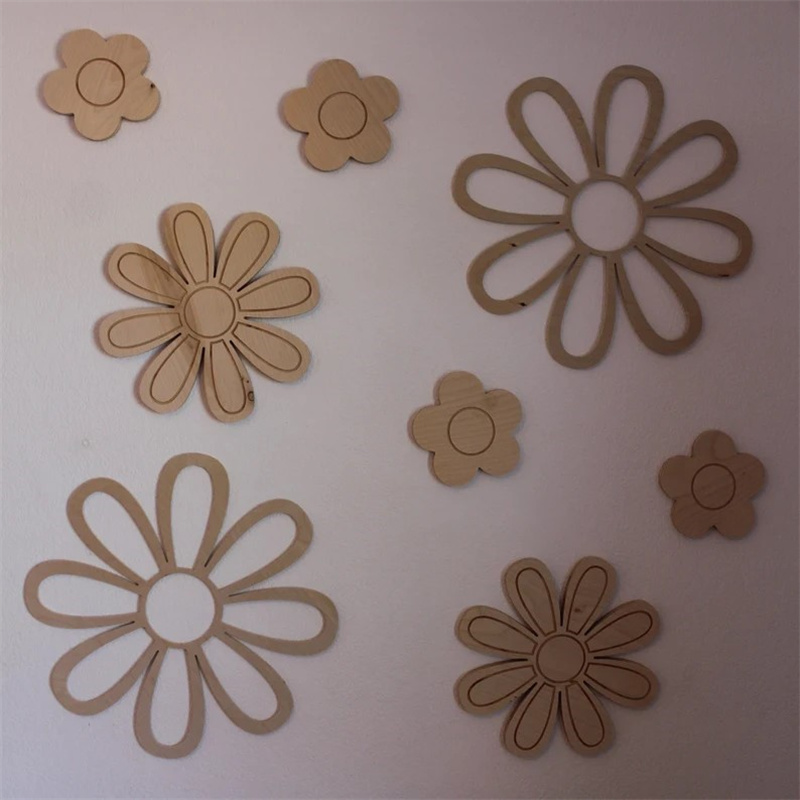 Ins Wooden Daisy Wall Flowers  - огляд і ціна Home Decor Korea