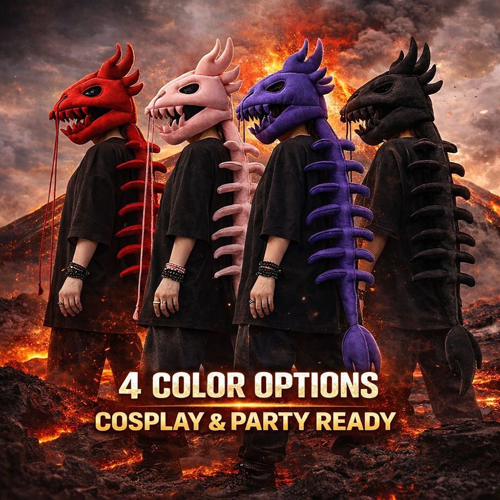 Dragon Skull Spine Plush Hood  - огляд і ціна Home Decor Wall Molding