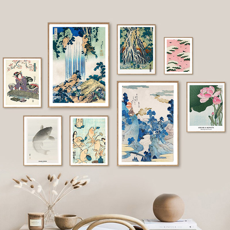 Hokusai Ohara Koson Japanese A - огляд і ціна Home Decor Japandi