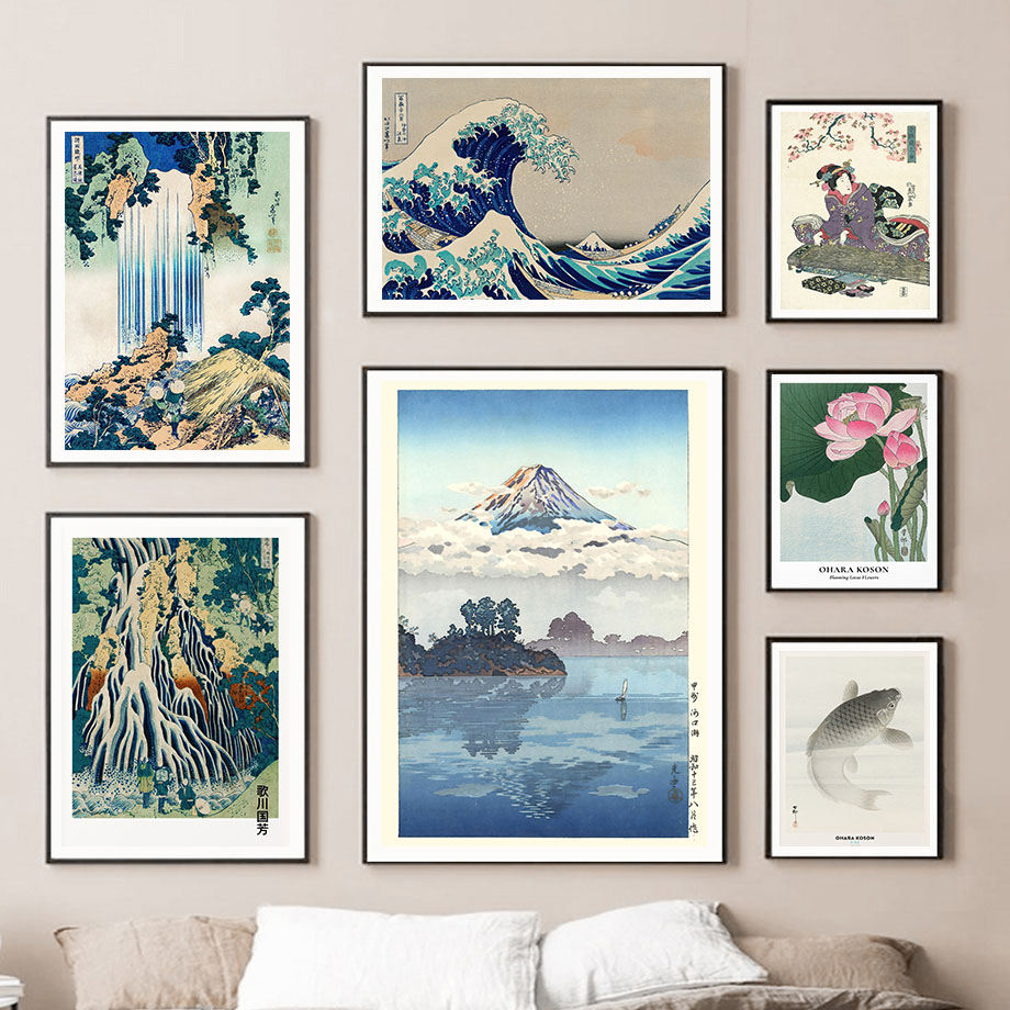 Hokusai Ohara Koson Japanese A - огляд і ціна Home Decor Japandi