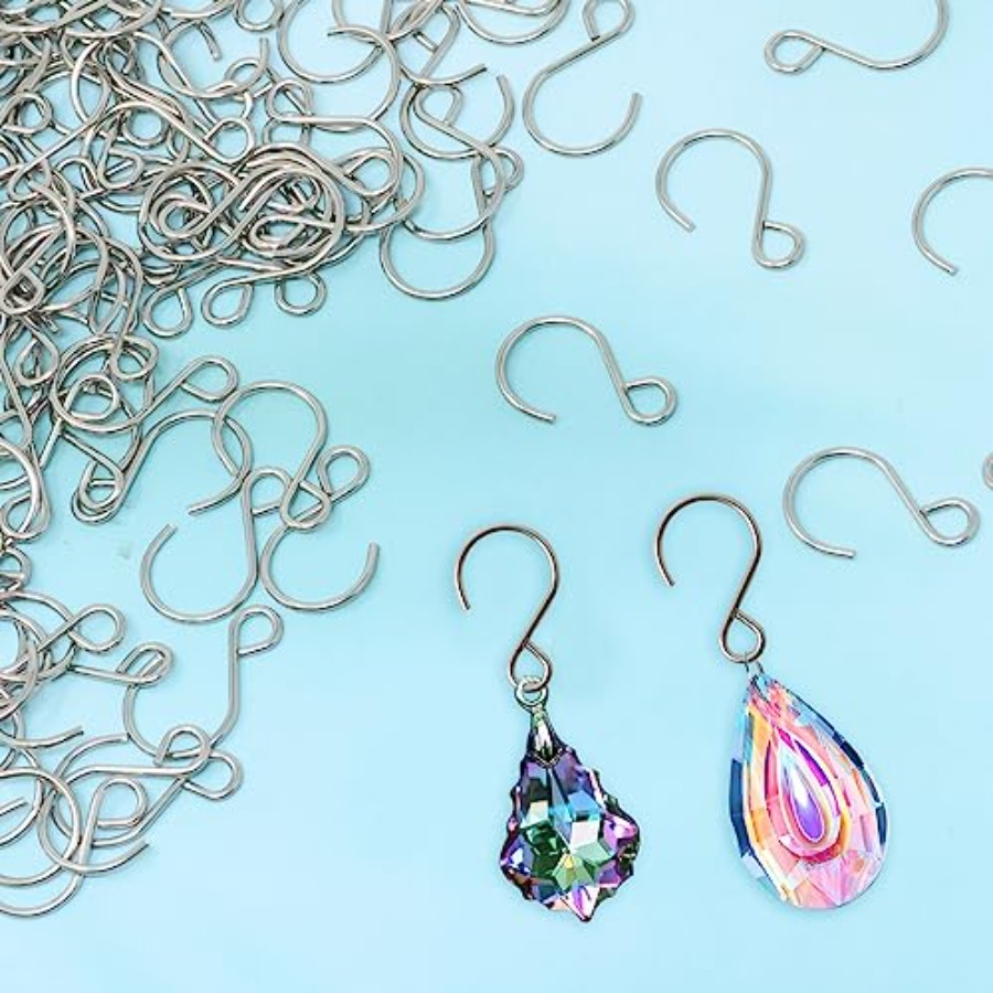 200PCS Mini S Shape Hooks Stai - огляд і ціна Crystal Sun Catcher