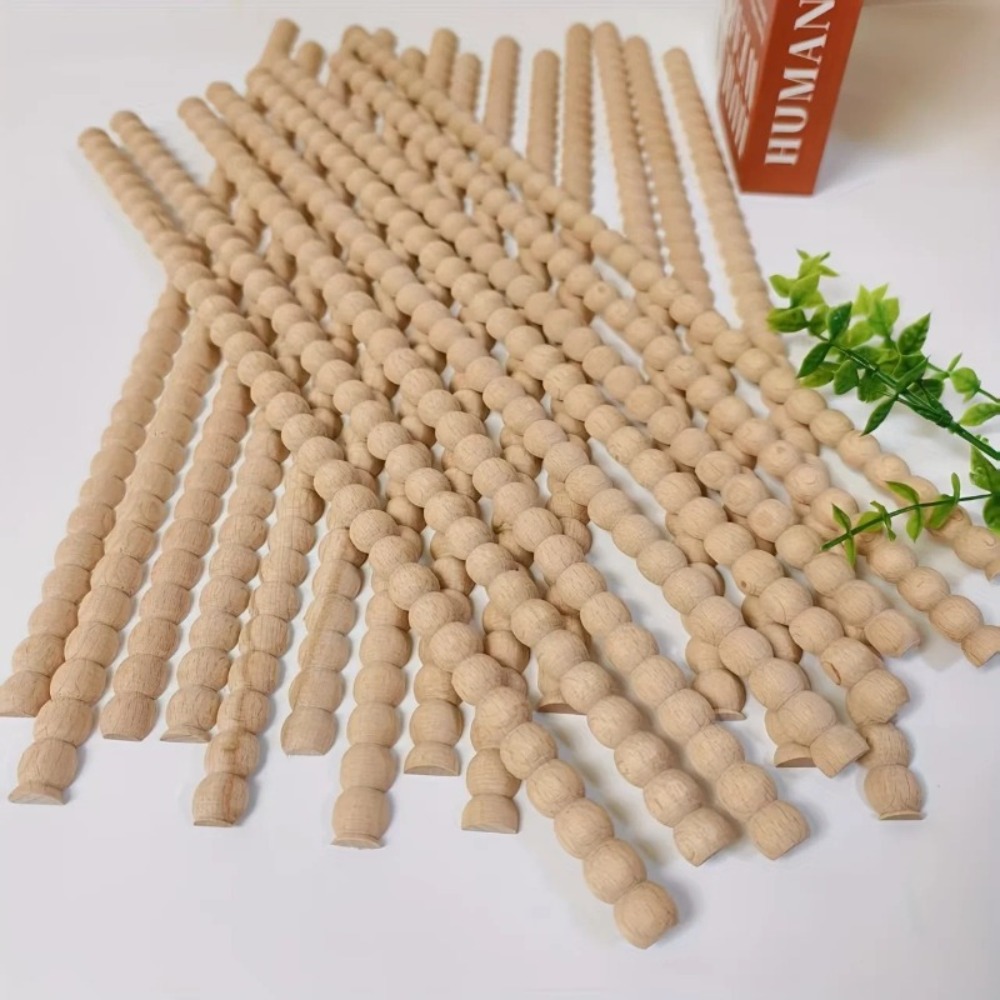 8Pcs Wood Decorative Beaded Wo - огляд і ціна Home Decor Wall Molding
