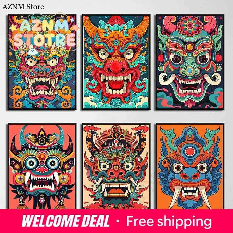 Japanese Demon Oni Samurai Yok - огляд і ціна Home Decor Japandi