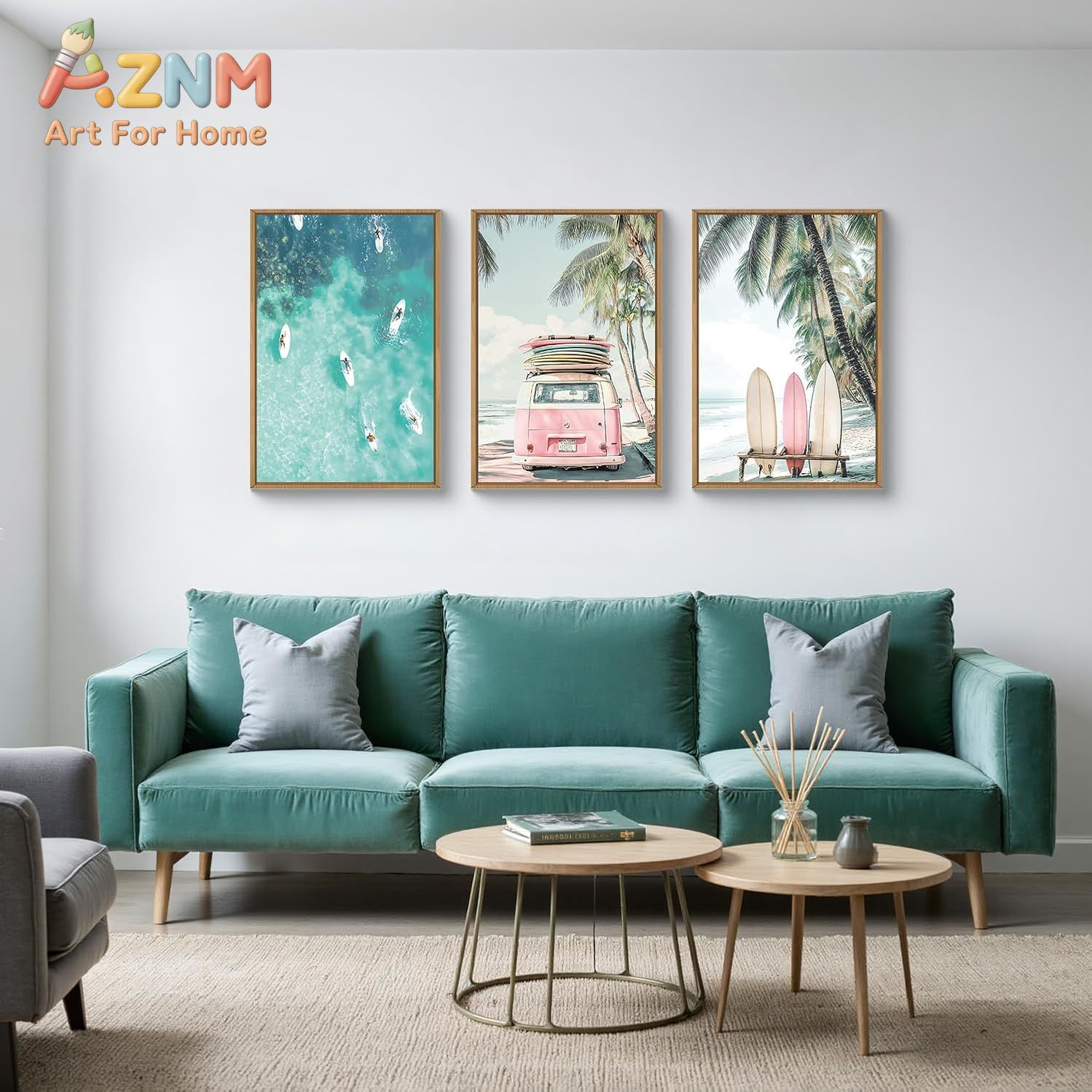 3pcs Summer Surfboard Beach Ca - огляд і ціна Home Decor Nautical