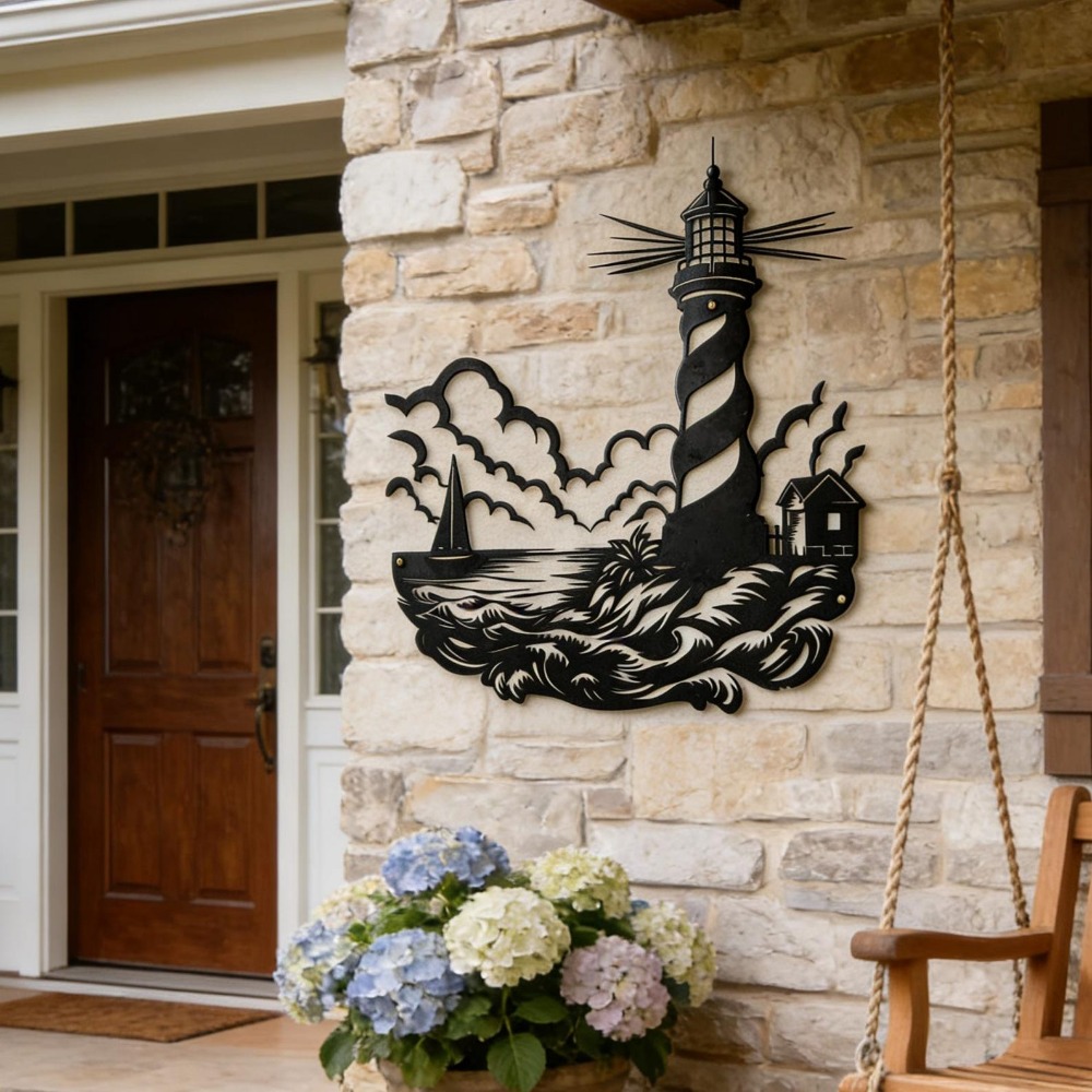 CIFbuy Metal Wall Art Lighthou - огляд і ціна Home Decor Nautical