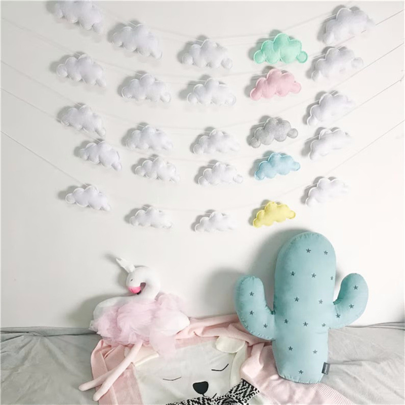 Nordic Felt Cloud Garlands Str - огляд і ціна Home Decor Korea
