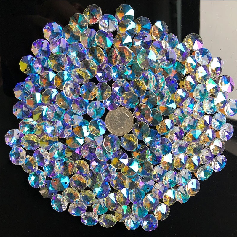 100PCS Aurora Crystal Glass Oc - огляд і ціна Crystal Sun Catcher