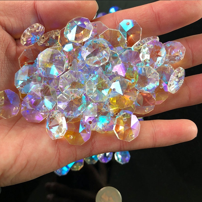 100PCS Aurora Crystal Glass Oc - огляд і ціна Crystal Sun Catcher